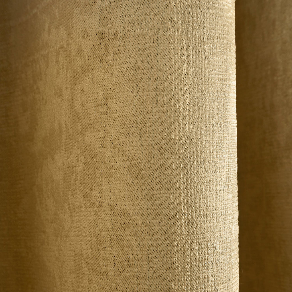 Strata Ochre Yellow Dim Out Eyelet Curtains