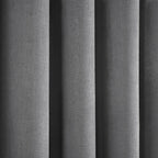 Strata Silver Grey Dim Out Eyelet Curtains