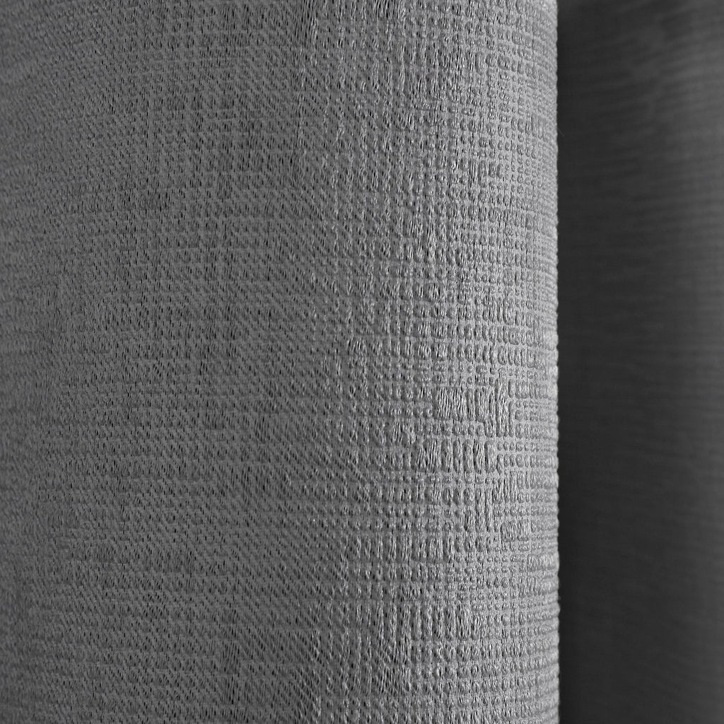 Strata Silver Grey Dim Out Eyelet Curtains