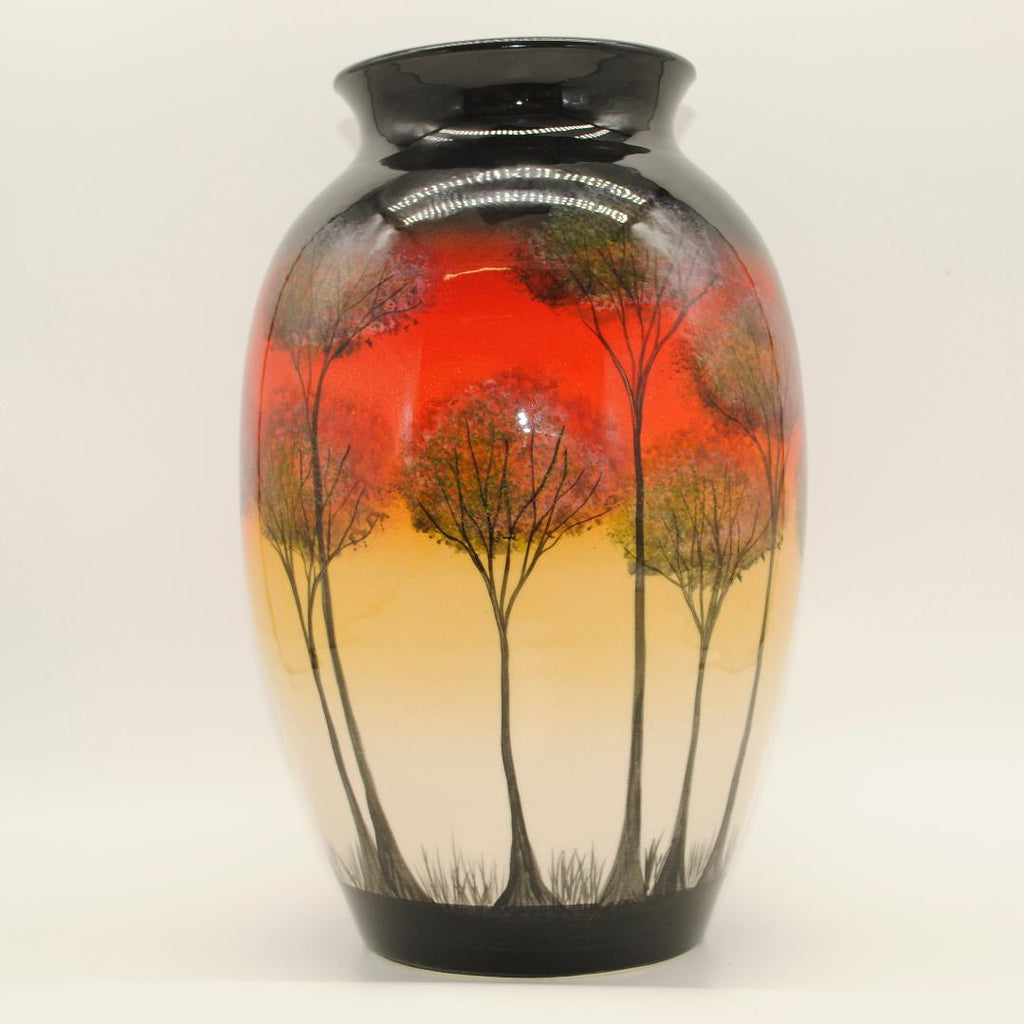 Studio Poole Trees Vase With Lip - Large - Beales department store