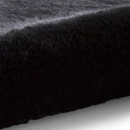 Super Teddy Black Shaggy Rug