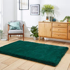 Super Teddy Emerald Green Shaggy Rug