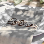 Wooden Just Married Place Setting- 5 Inner Pack