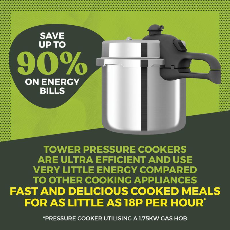 T80213 Tower High Dome 6L Pressure Cooker - Beales department store