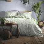 Tahiti Green Tropical Reversible Duvet Set