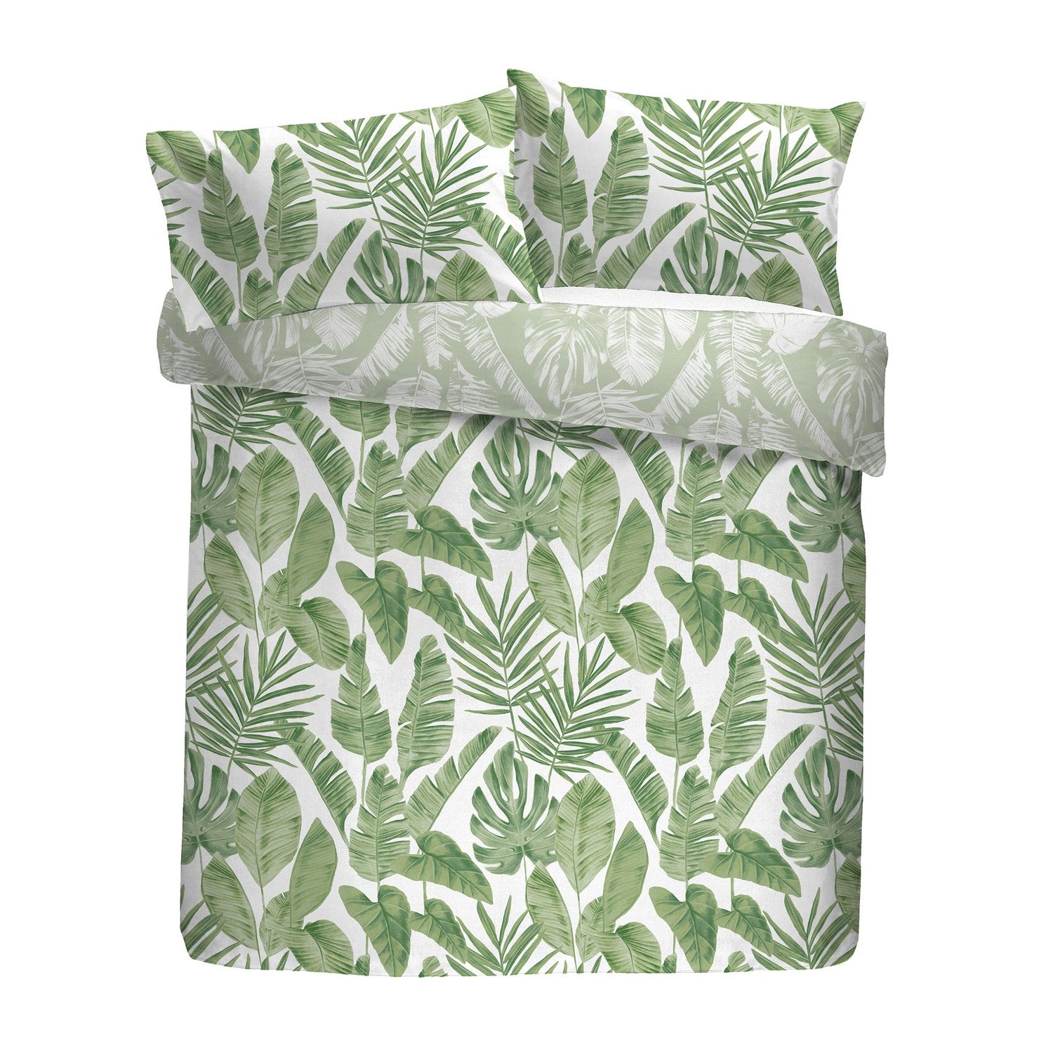 Tahiti Green Tropical Reversible Duvet Set