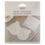 Teddy Bear Baby Shower Prediction Game Cards- 10 Inner Pack