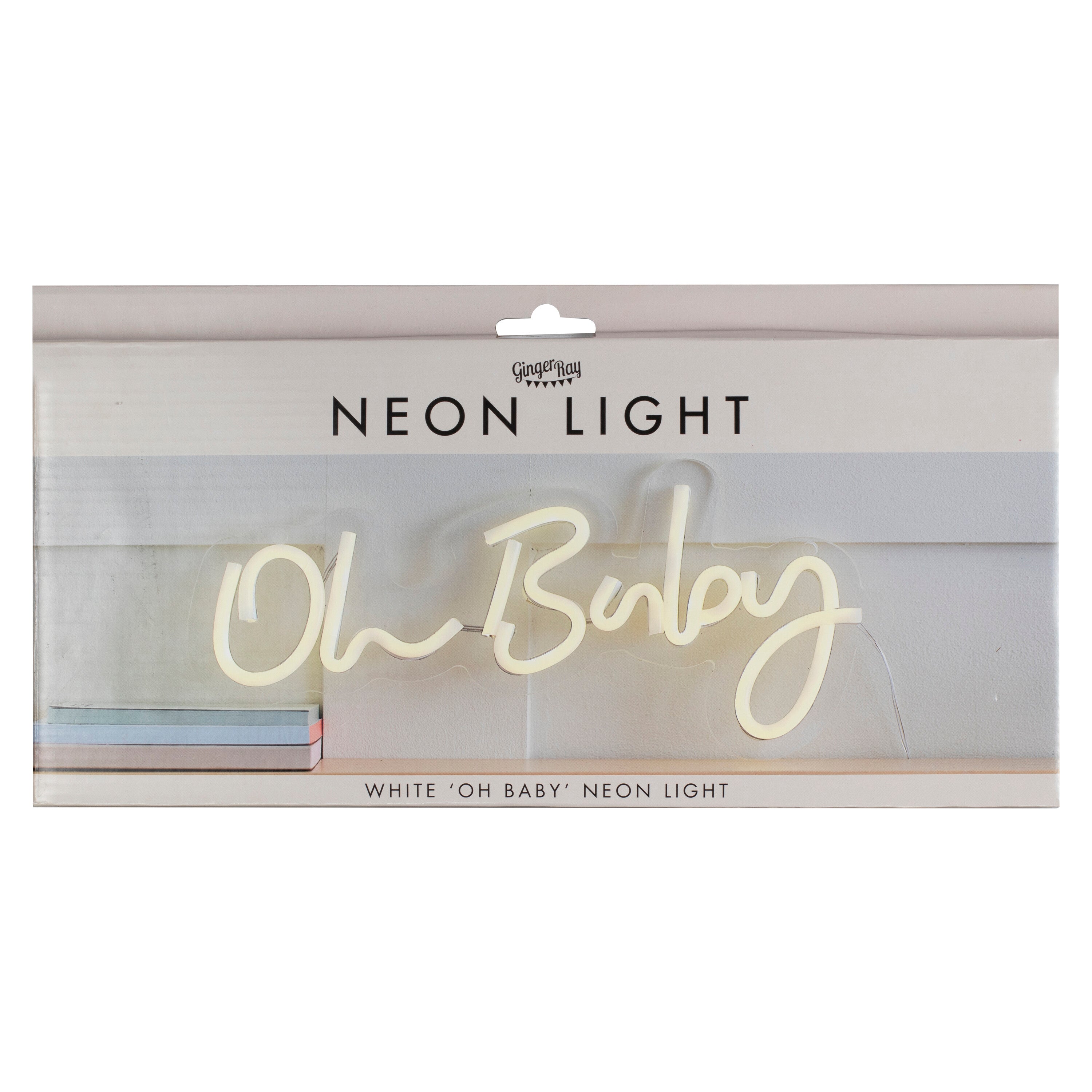 White Oh Baby Neon Sign