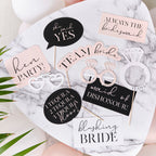 Pink, Black and White Hen Party Photo Booth Props