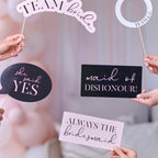 Pink, Black and White Hen Party Photo Booth Props