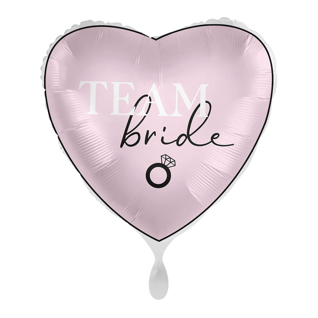 Team Bride Pink Heart Hen Party Balloon- 5 Inner Pack