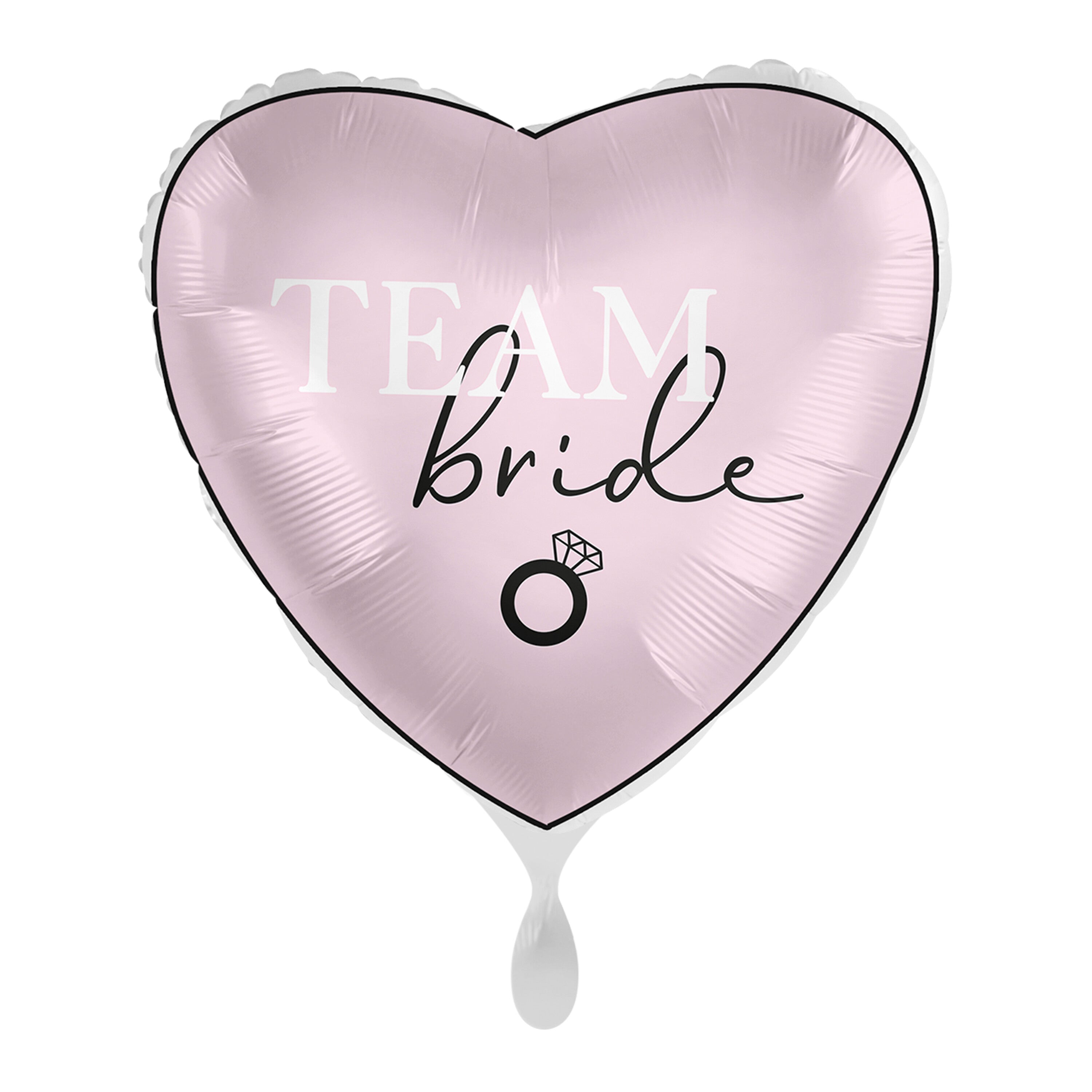 Team Bride Pink Heart Hen Party Balloon- 5 Inner Pack