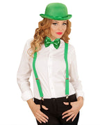 Green LED Sequin Bow Tie