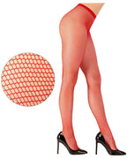 Red Fishnet Tights - Adult