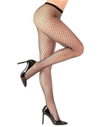 Black Wide Fishnet Tights - Adult