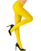 Neon Yellow Tights - Adult