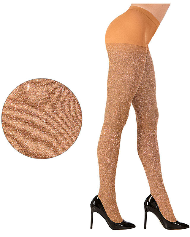 Gold Glitter Tights - Adult