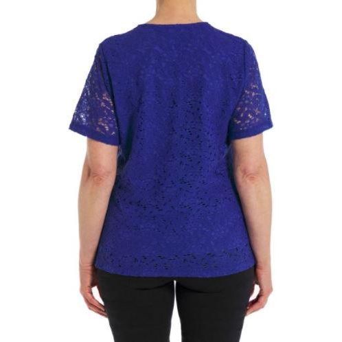 TIGI Corded Lace Top - Ultramarine - Beales department store