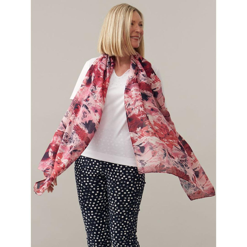 TIGI Flora Abstract Print Scarf - One Size - Beales department store