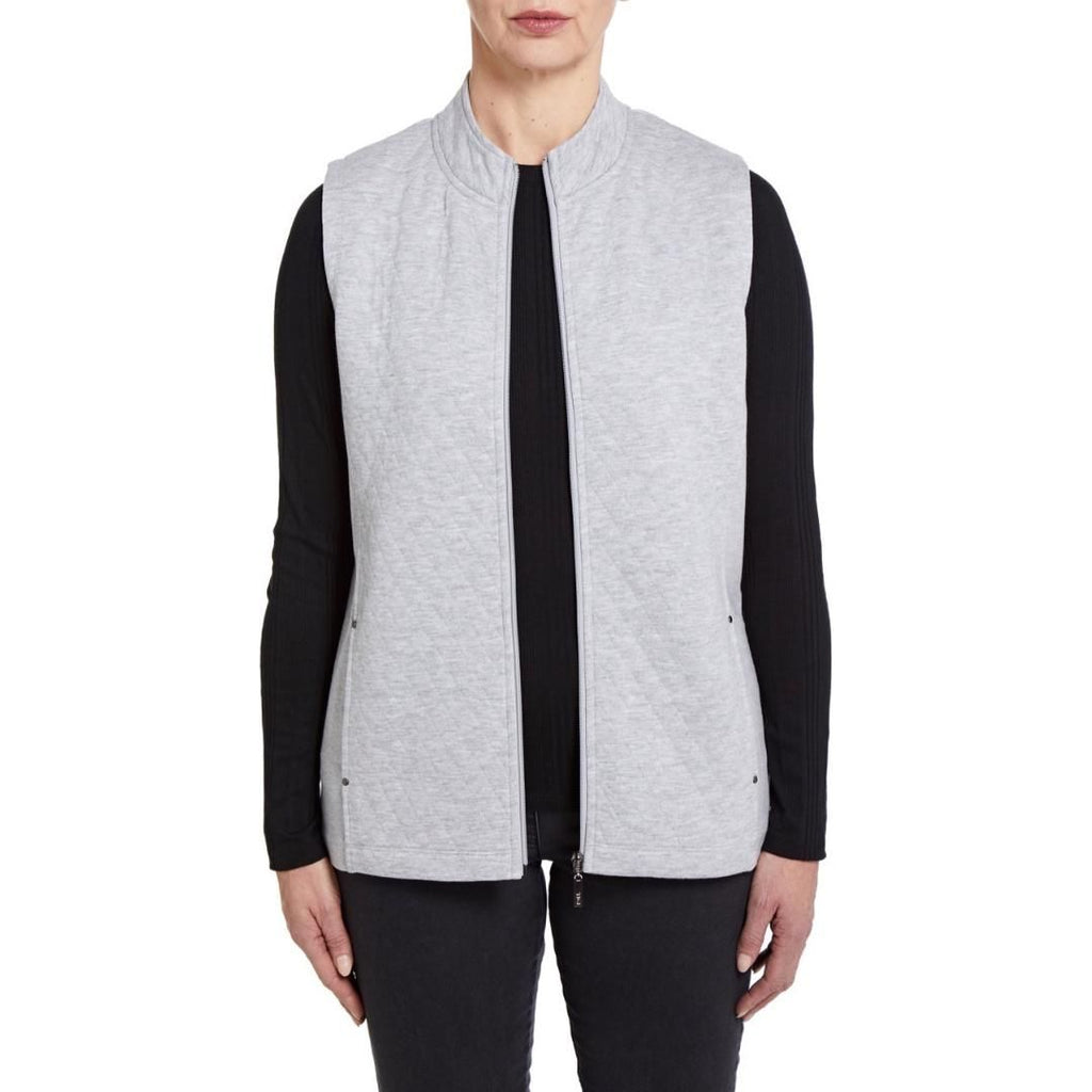 TIGI Silver Quilted Gilet - Beales department store