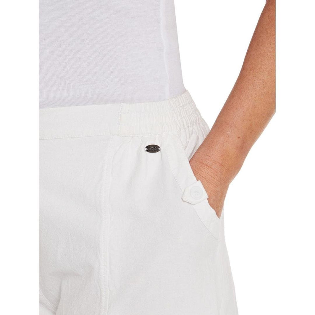 TIGI White Cotton Cropped Trousers - Beales department store