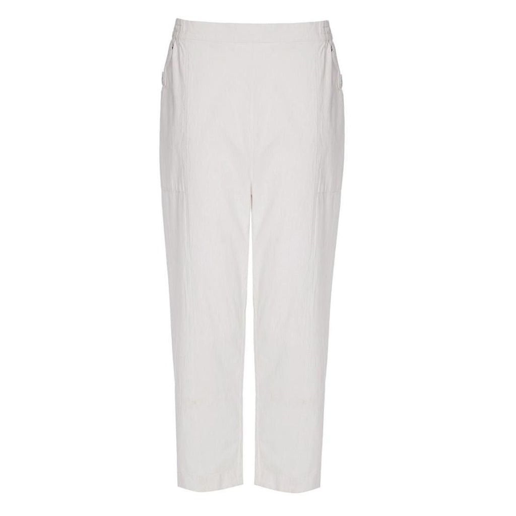 TIGI White Cotton Cropped Trousers - Beales department store