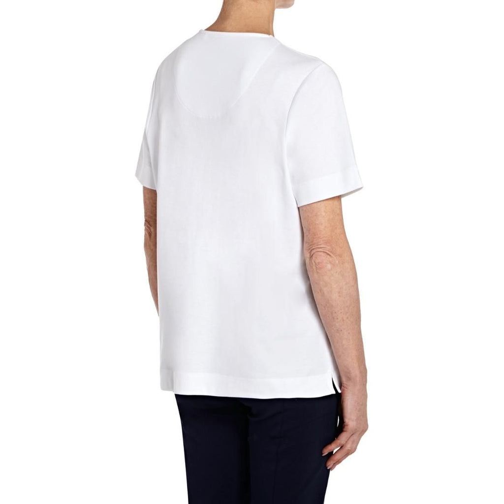 TIGI White Flower Print T-Shirt - Beales department store