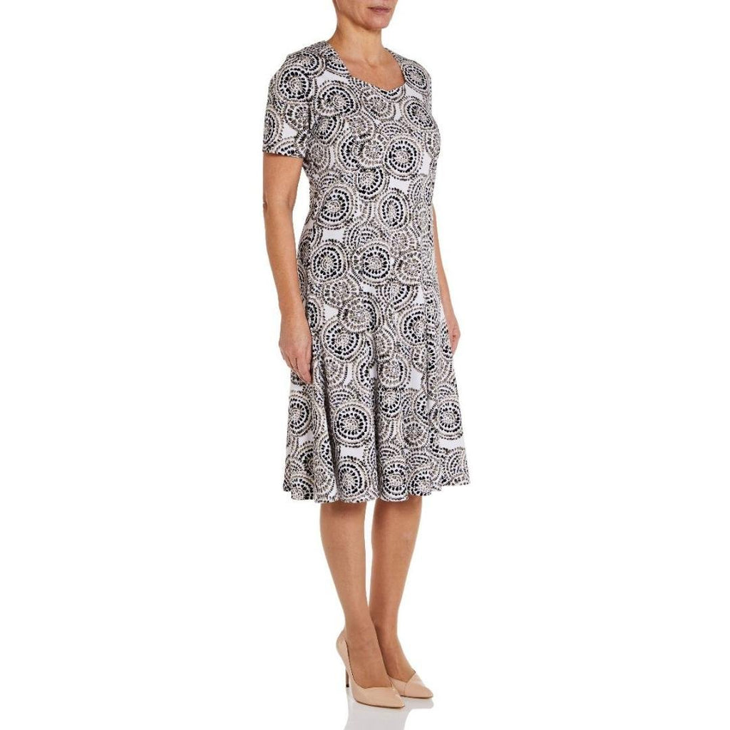 TIGI White Print Dress - Beales department store