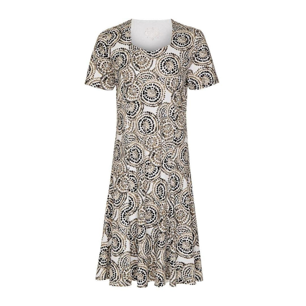 TIGI White Print Dress - Beales department store