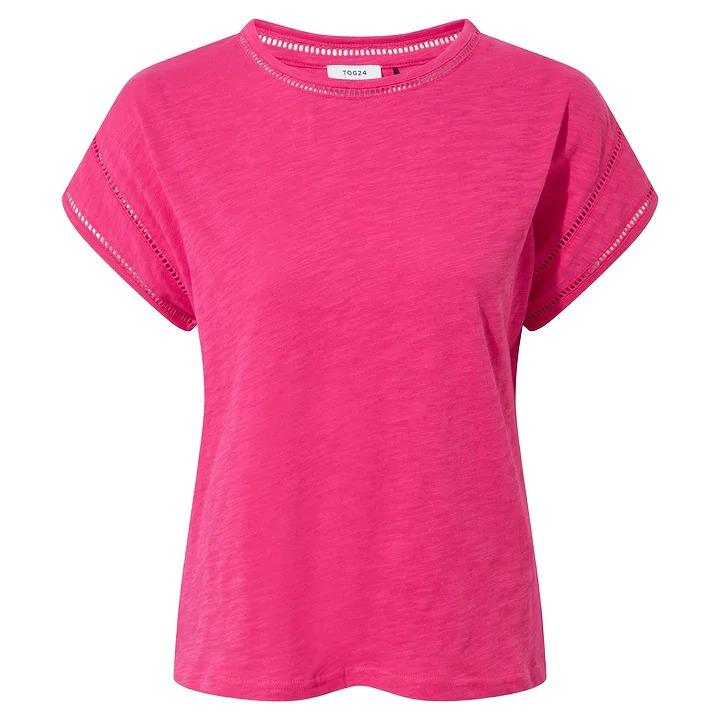 Tog 24 Andrea Womens T-Shirt - Hibiscus Pink - Beales department store