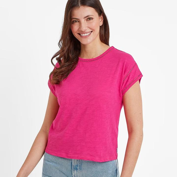 Tog 24 Andrea Womens T-Shirt - Hibiscus Pink - Beales department store