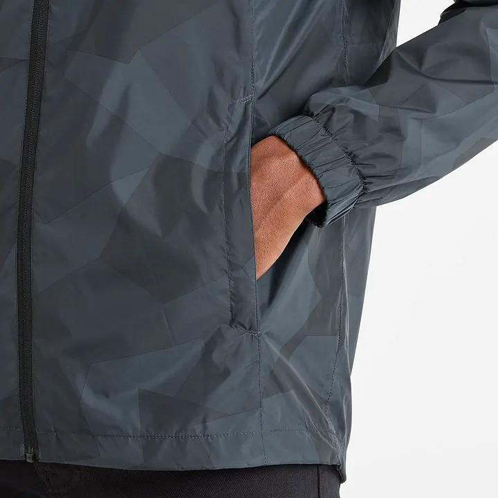 Tog 24 Craven Mens Waterproof Packaway Jacket - Dark Indigo Block Camo Print - Beales department store