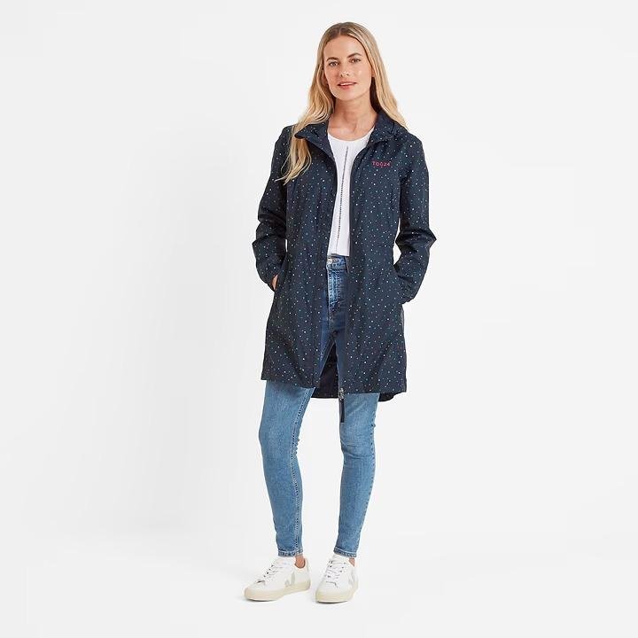 Tog 24 Kilnesy Womens Waterproof Jacket - Dark Indigo Scattered Star - Beales department store