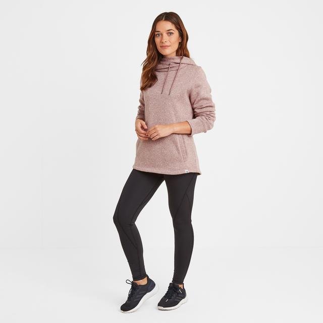 TOG24 Acer Knitlook Fleece Hoody - Faded Pink - Beales department store