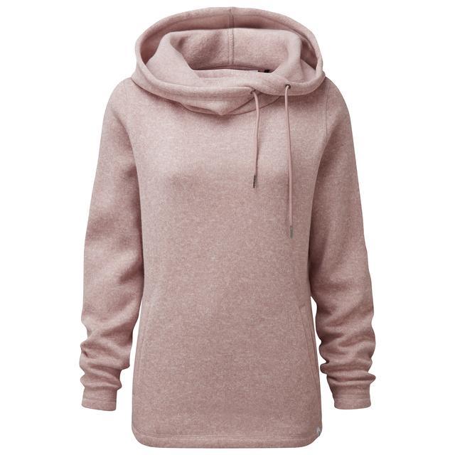 TOG24 Acer Knitlook Fleece Hoody - Faded Pink - Beales department store