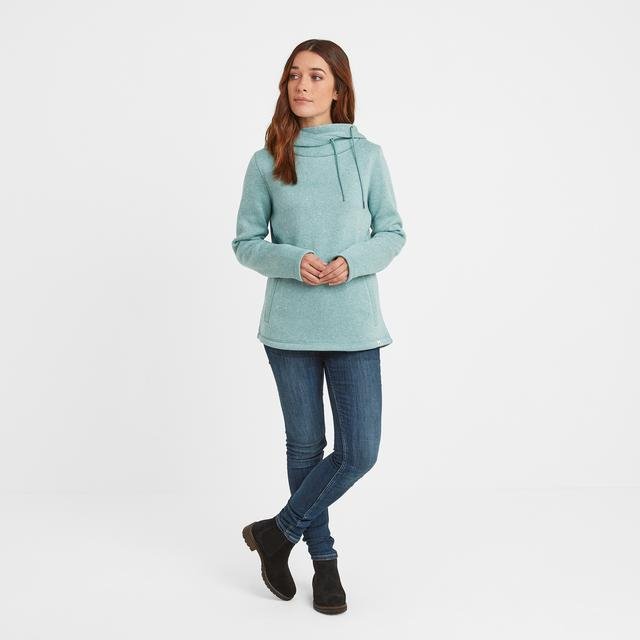 TOG24 Acer Knitlook Fleece Hoody - Nile Blue - Beales department store