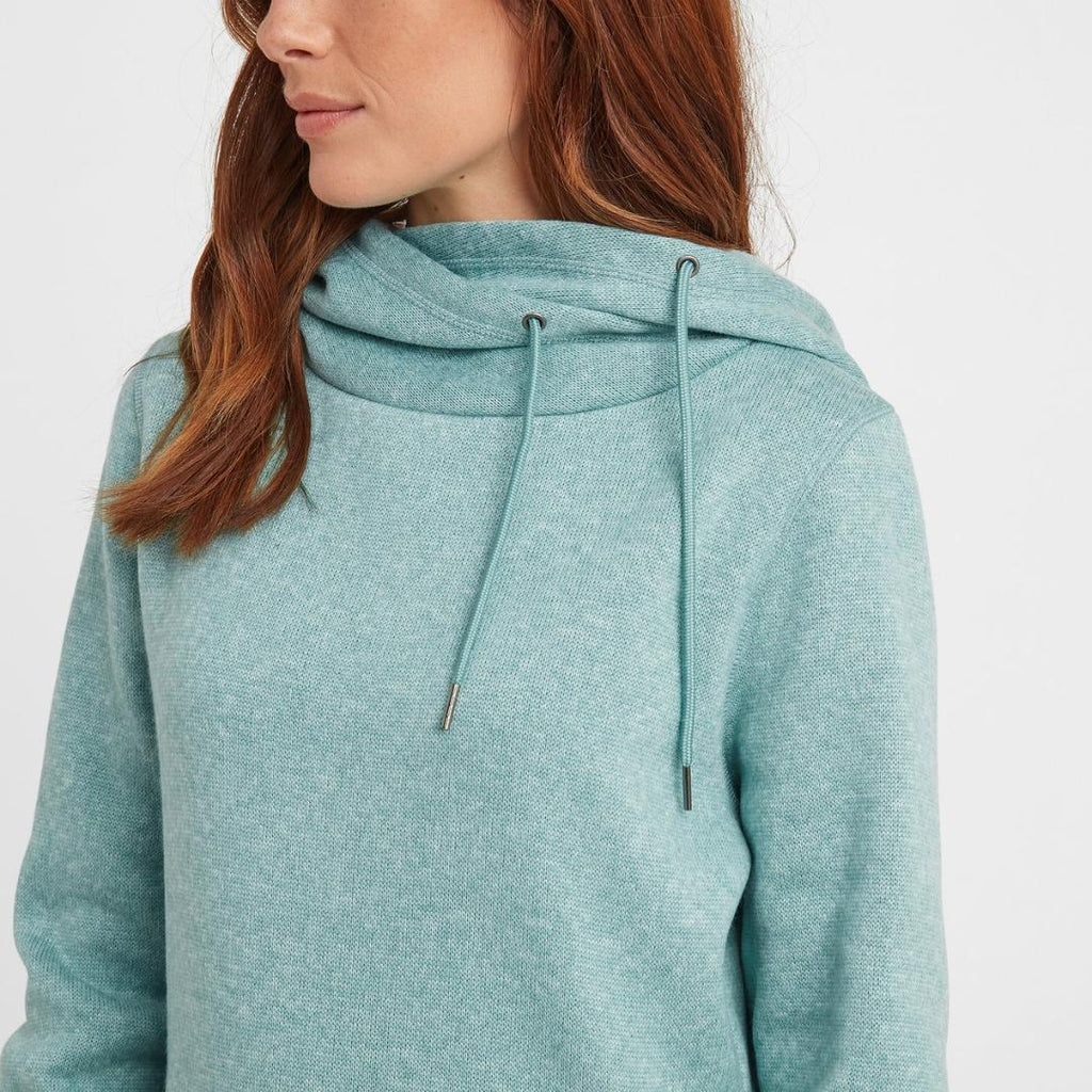 TOG24 Acer Knitlook Fleece Hoody - Nile Blue - Beales department store