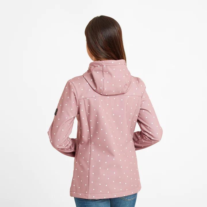 TOG24 Addingham Womens Softshell Hoody - Faded Pink Spot - Beales department store