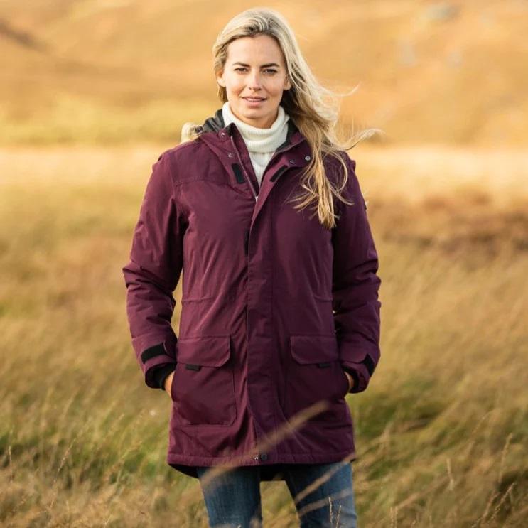 TOG24 Alderidge Womens Waterproof Parka - Aubergine - Beales department store