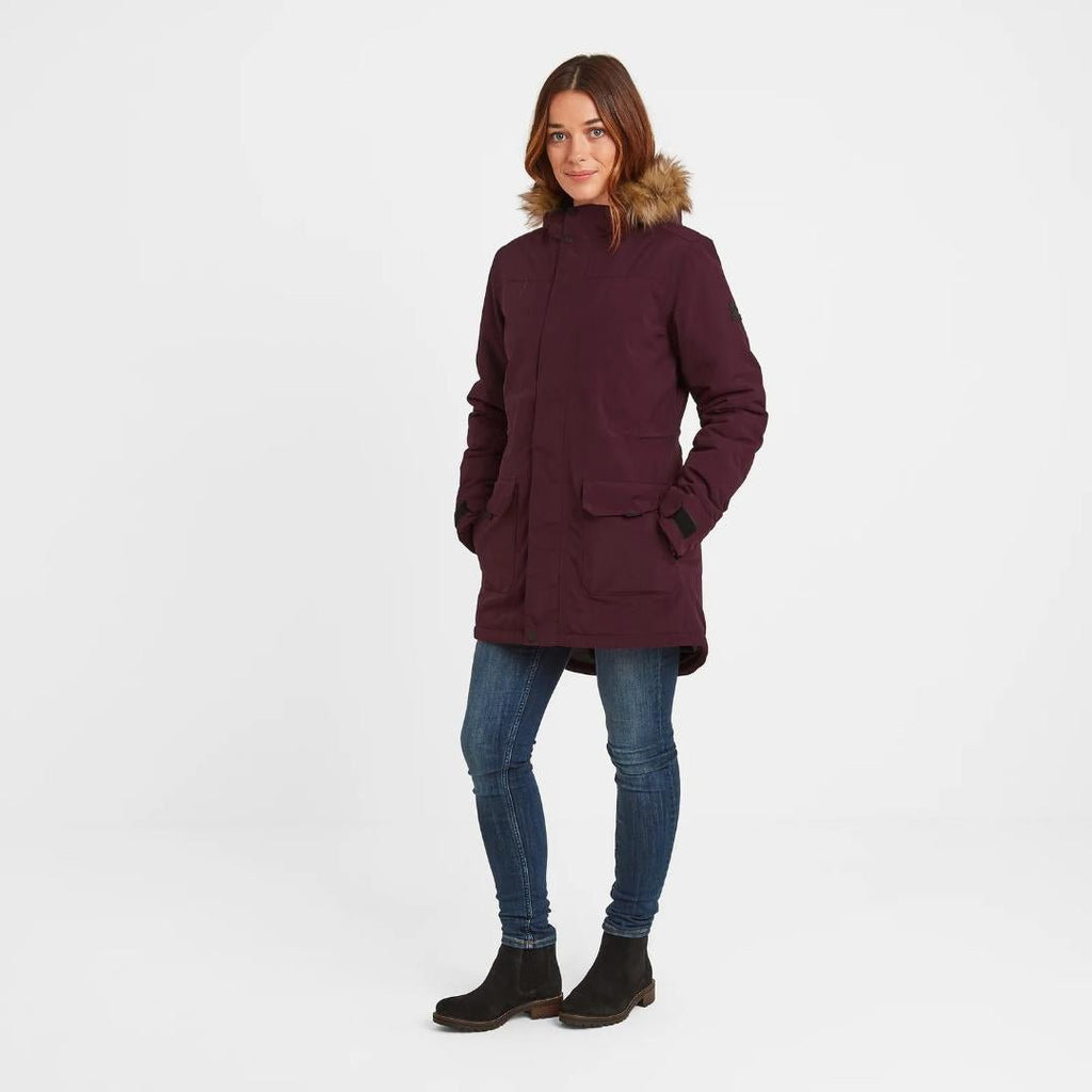 TOG24 Alderidge Womens Waterproof Parka - Aubergine - Beales department store