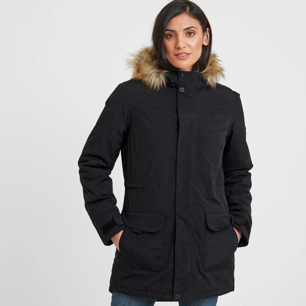 Tog24 Alderidge Womens Waterproof Parka - Black - Beales department store