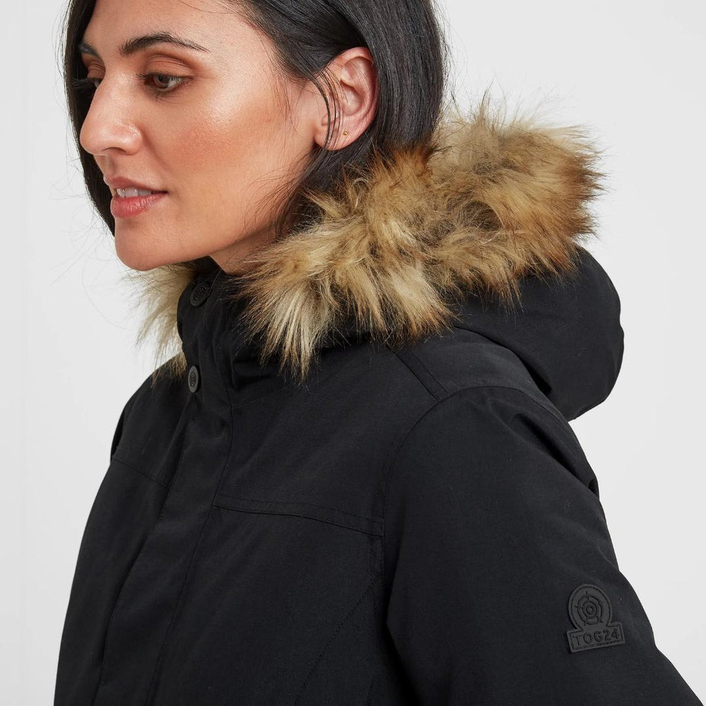 Tog24 Alderidge Womens Waterproof Parka - Black - Beales department store