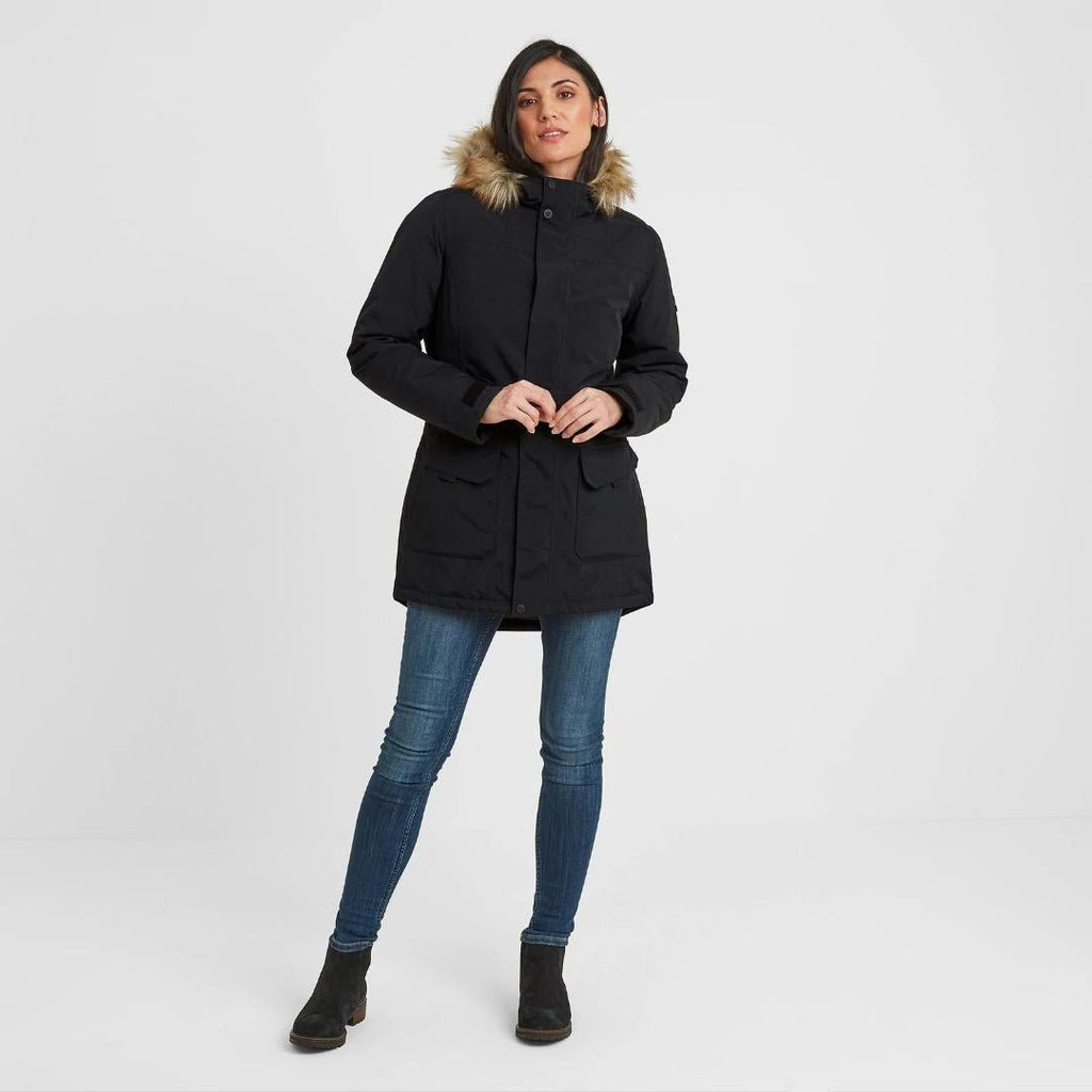 Tog24 Alderidge Womens Waterproof Parka - Black - Beales department store