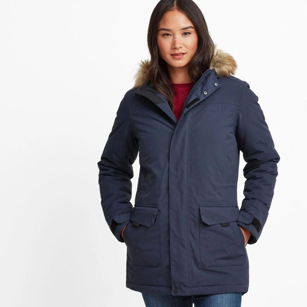 TOG24 Alderidge Womens Waterproof Parka - Dark Indigo - Beales department store