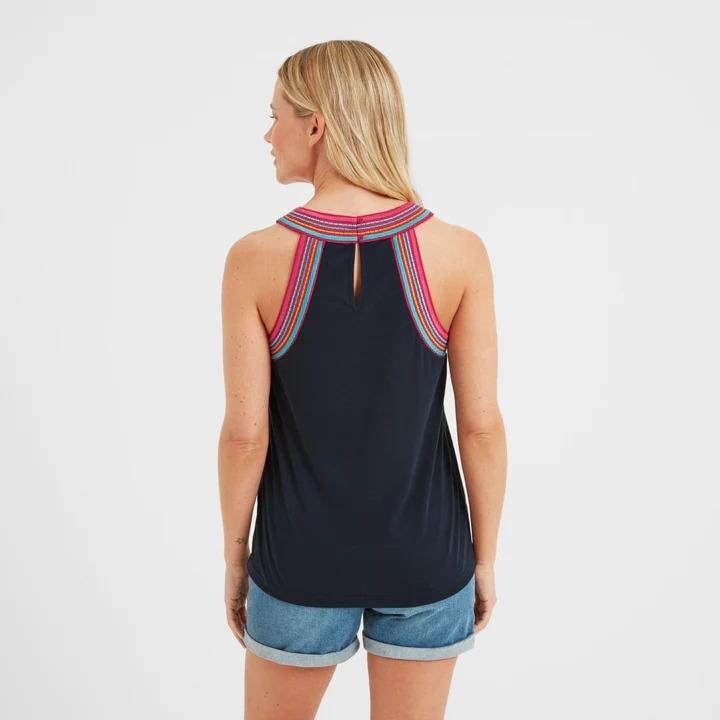 TOG24 Amanda Womens Halterneck Vest - Dark Indigo - Beales department store