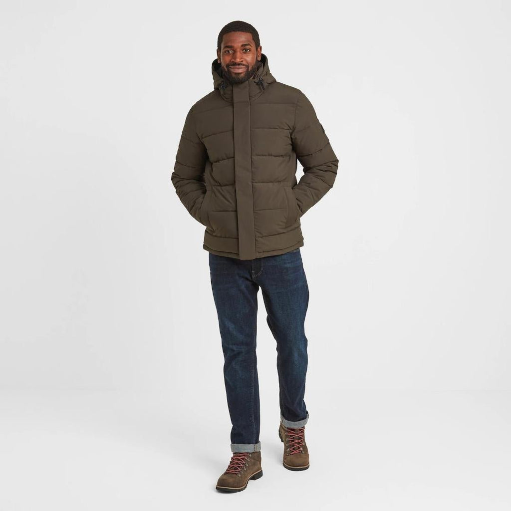 Tog24 Askham Mens Insulated Jacket - Dark Khaki - Beales department store