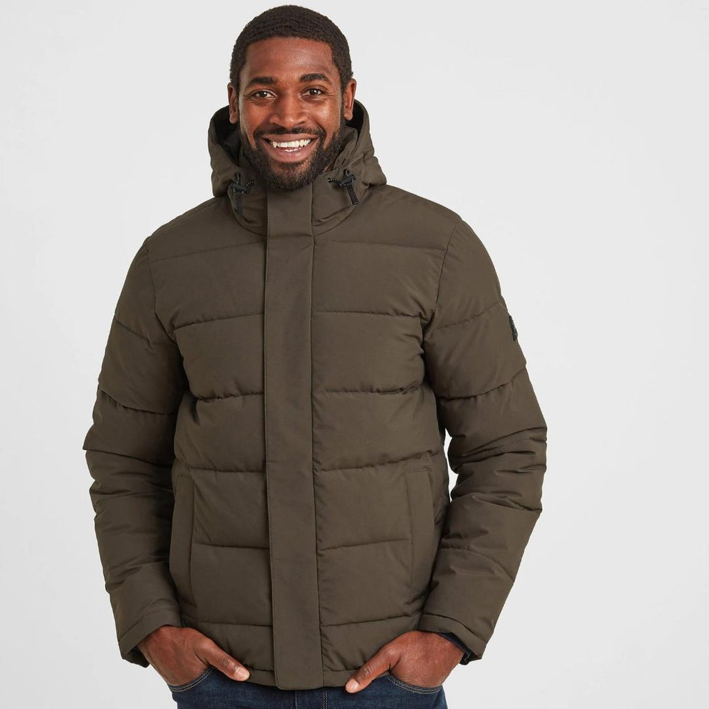 Tog24 Askham Mens Insulated Jacket - Dark Khaki - Beales department store