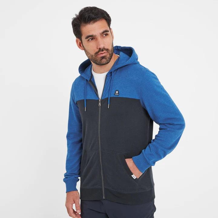 TOG24 Boyce Mens Hoody - Dark Indigo/Sapphire Blue Marl - Beales department store