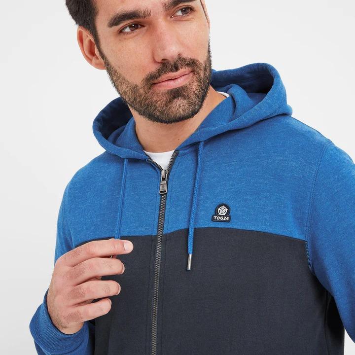 TOG24 Boyce Mens Hoody - Dark Indigo/Sapphire Blue Marl - Beales department store