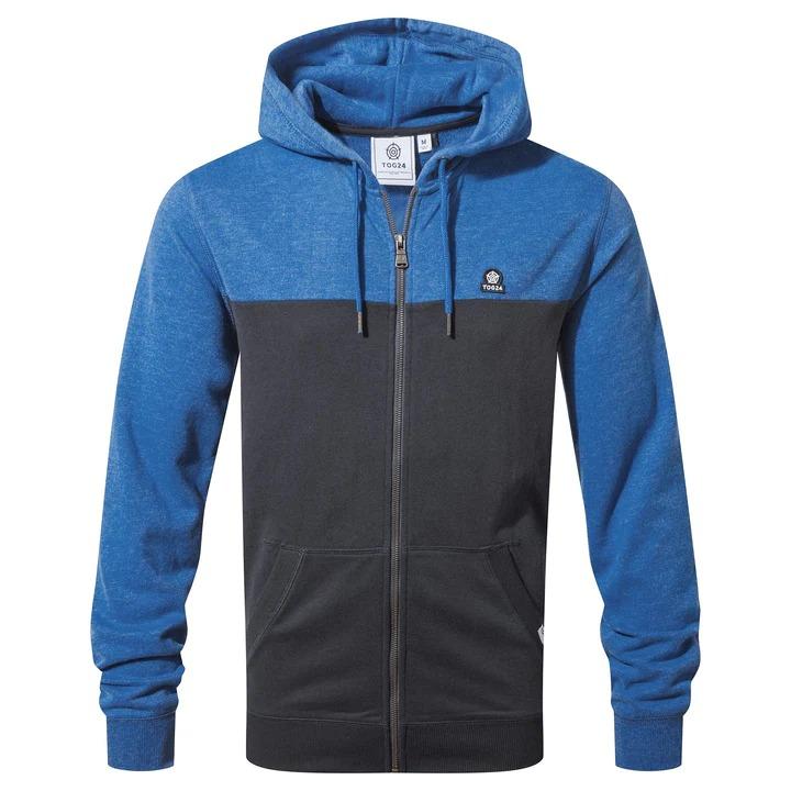 TOG24 Boyce Mens Hoody - Dark Indigo/Sapphire Blue Marl - Beales department store